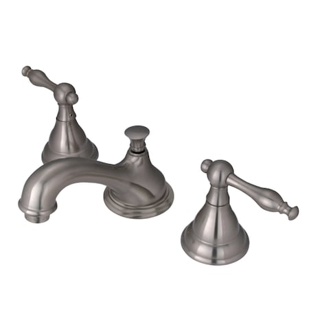 Kingston Brass KS5568NL 8" Widespread Bathroom Faucet, Brushed Nickel KS5568NL